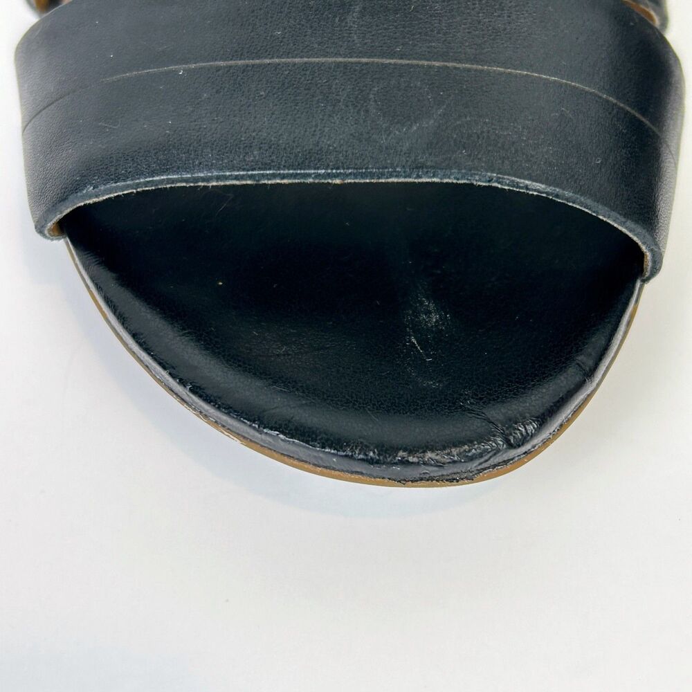 Clarks Ranae Strappy Sandals Peep Toe Short Heels Padded Comfort Shoes Black 8 - Picture 12 of 12